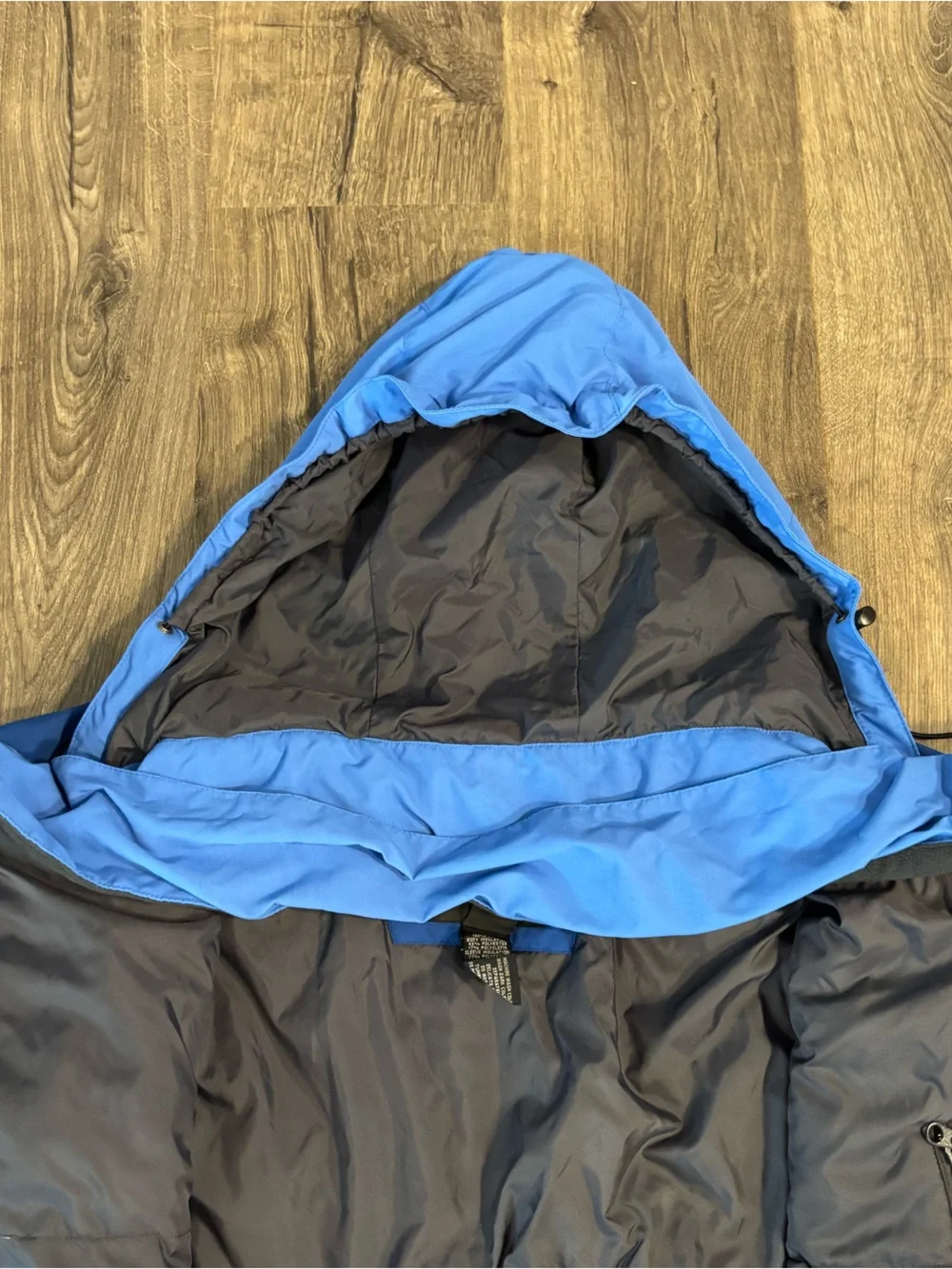 L.L. Bean Outdoors Blue Parka w/ Pop Out Hood Mens size XL Tall ISSUE